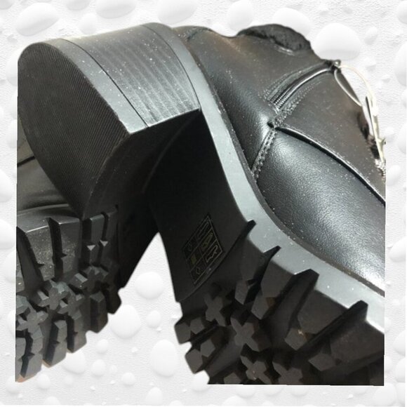 Penningtons A - MTL 1980 Winter Black Short Combat Style Boot NWOT SIZE 8W - Picture 7 of 8